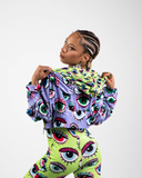 Chaqueta capucha corta ILLUMINATI LILA