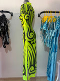 STREET FIGHTER MUCH TRIBAL DRESS FLÚOR