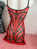 MINI COACHELLA DRESS ROJO