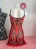 MINI COACHELLA DRESS ROJO