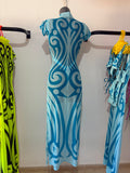STREET FIGHTER MUCH TRIBAL DRESS BABY BLUE
