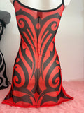 MINI COACHELLA DRESS ROJO