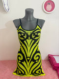 MINI COACHELLA DRESS FLUOR