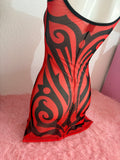 MINI COACHELLA DRESS ROJO