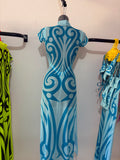 STREET FIGHTER MUCH TRIBAL DRESS BABY BLUE