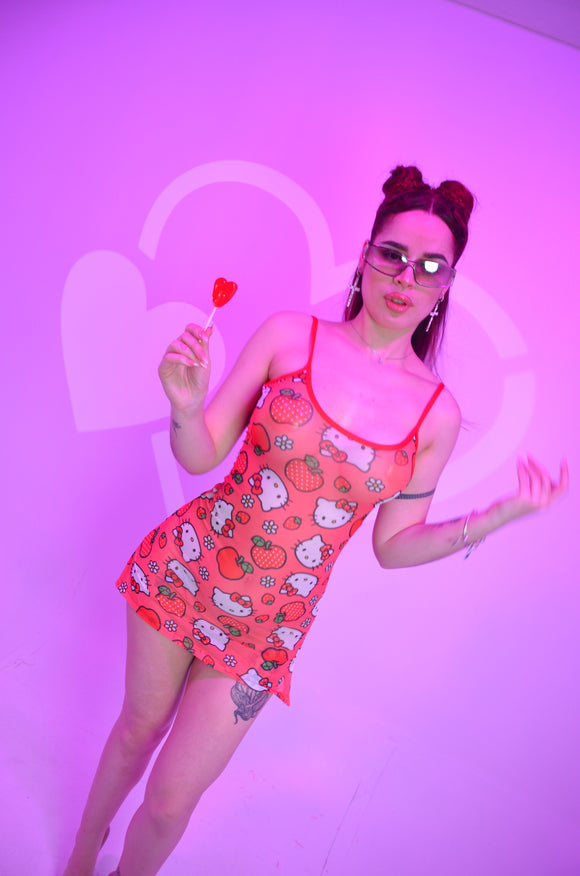 COACHELLA DRESS SHORT Hello Festival Melocotón