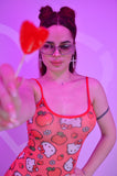 COACHELLA DRESS SHORT Hello Festival Melocotón