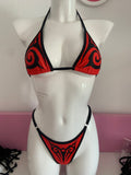 BIKINI IBIZA MUCH TRIBAL ROJO