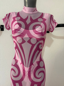 STREET FIGHTER MUCH TRIBAL DRESS ROSA