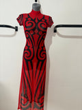 STREET FIGHTER MUCH TRIBAL DRESS ROJO
