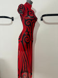 STREET FIGHTER MUCH TRIBAL DRESS ROJO