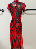 STREET FIGHTER MUCH TRIBAL DRESS ROJO