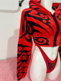 CHAQUETA GANSTA MUCH TRIBAL ROJA