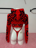 CHAQUETA GANSTA MUCH TRIBAL ROJA