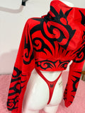 CHAQUETA GANSTA MUCH TRIBAL ROJA