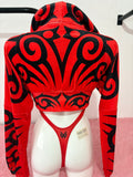 CHAQUETA GANSTA MUCH TRIBAL ROJA