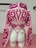 CHAQUETA GANSTA MUCH TRIBAL ROSA