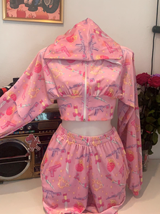 Chaqueta capucha corta gangsta KAWAI BOMB